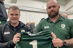 Zac McGuinness with Andrew Roseworne of McDonalds Kotara