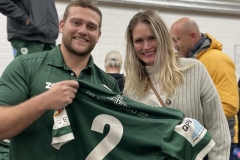 Brad Lauder with Desley Dunn of The Fox Den