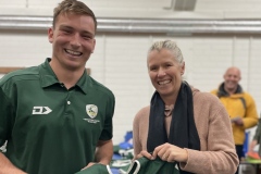 Ethan Fowles with Jackie Lind from Core Project Group