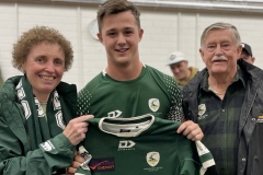 Rhys Bray with Susan and Evan Walton from Susan Walton Optometrist