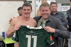 Chris Davis from PKF handing jersey to Jack Miller