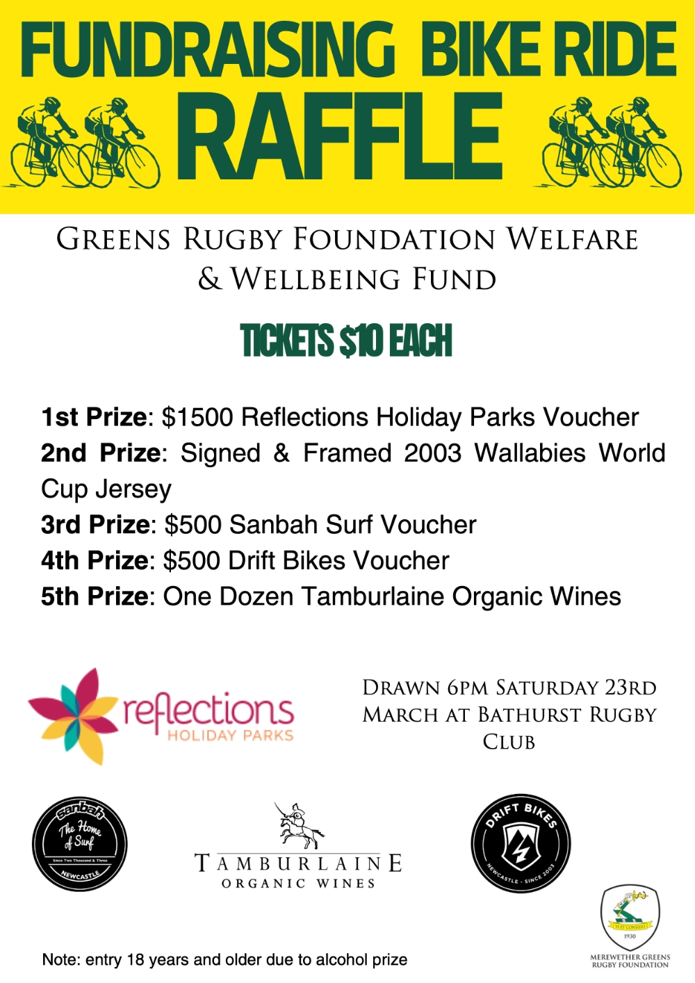 Raffle prizes
